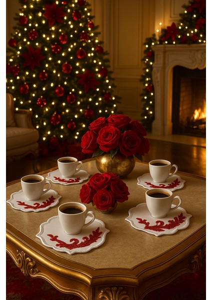 El Emeği Premium Kahve Sunum Altlığı – Nakışlı Şık Sunumluk,yılbaşı Hediyelik Özel Ürün modelleri