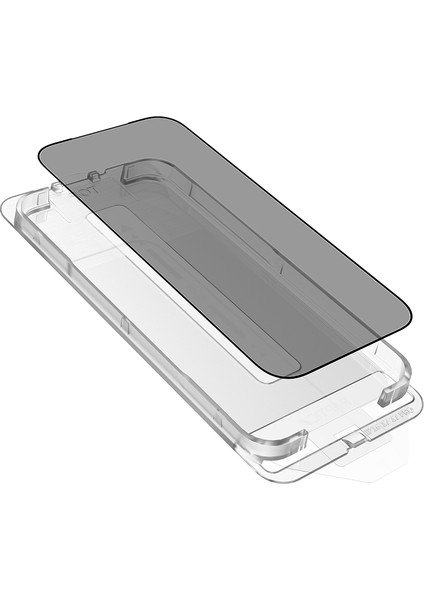 iPhone 17 Pro Max Raptic Air Glass 2.5d Privacy Hayalet Ekran Koruyucu 2 Adet Uygulama Aparat Siyah