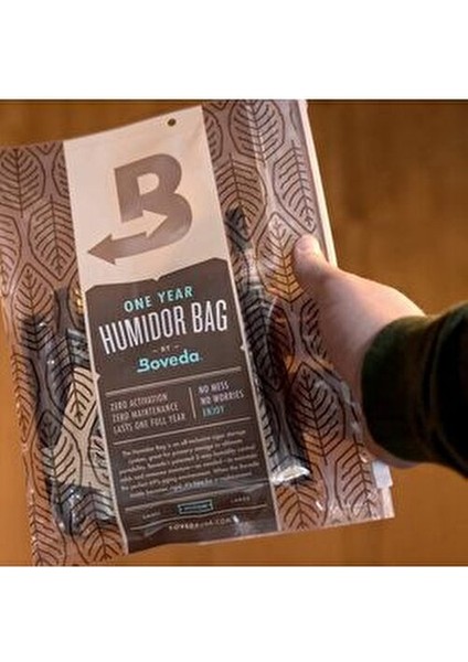 Orta Boy 1 Yıllık Puro Saklama Poşeti Dayanıklı ve Şık Tasarımlı