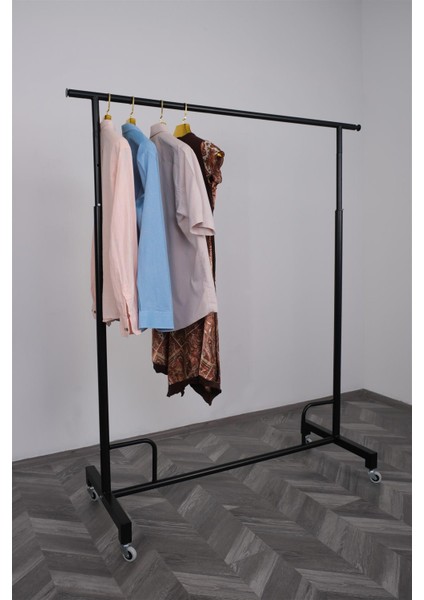 Yuvarlak Borudan Yandan Uzatmalı Askılık Standı Boyalı modelleri