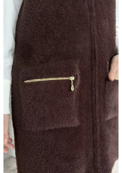 Kolsuz Fermuarlı Yumoş Tesettür Triko Yelek (S,m,l,xl Uyumludur) P-00018185 indirimleri