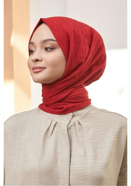 Yakut Kırmızı Bambu Kreş Şal