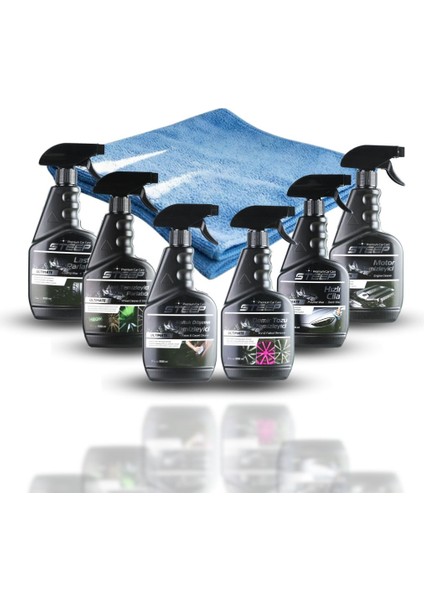 Ultimate Oto Yıkama Seti 6 Parça Premium Ürün ve Mikrofiber 40X40 Bez