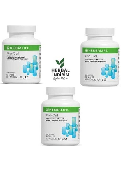 Kalsiyum Tablet 3'lü Paket (D Vitamini ve Mineral Içerir)