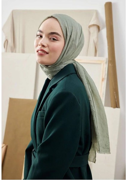 Ada Mavisi Bambu Kreş Şal