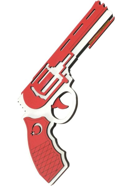 Kırmızı Ahşap Oyuncak Seti: Balta ve Lastik Atan Tabanca Ile Eğlence modelleri