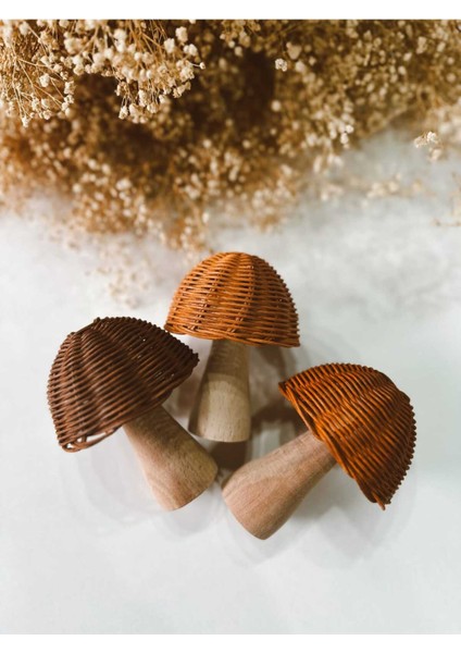 Ahşap Bambu Rattan Koyu Kahverengi Dekoratif Ürün modelleri