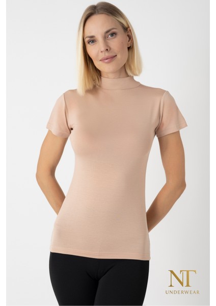 Kadın Bambu Balıkçı Yaka Yarım Kol Body - T-Shirt Hafif, Rahat ve Şık fiyatları