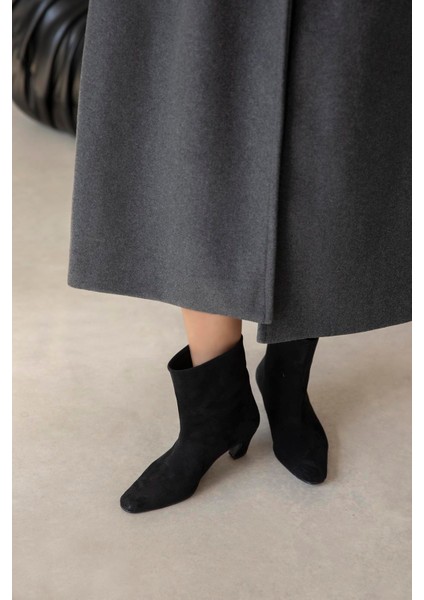 Viva Kadın Süet Bot Siyah