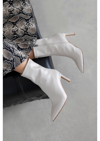 Erıca Kadın Streç Deri Bot Bej fiyatları