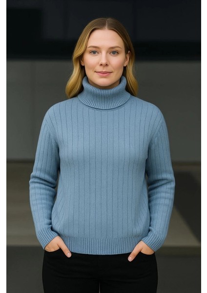 Balıkcı Yaka Bağazlı Triko Kazak Pamuklu Kalın Fitilli Dokuma modelleri