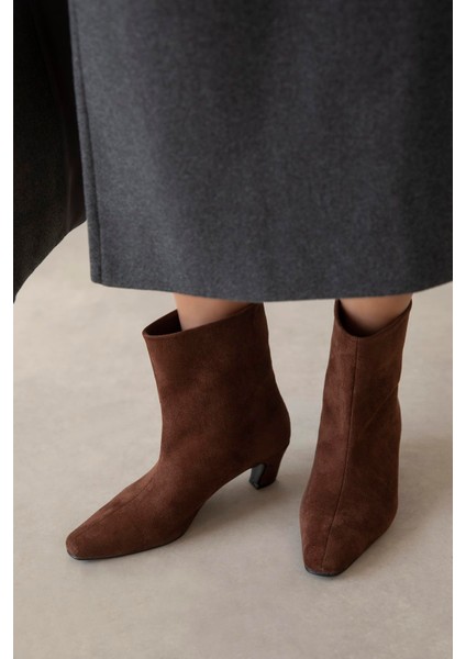 Viva Kadın Süet Bot Kahve