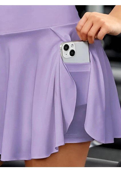 Kadın Yüksek Bel Cepli Sandy Short Etek modelleri