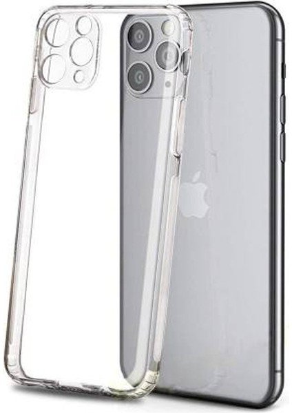 iPhone 11 Pro Şeffaf Silikon Kılıf – Esnek Darbe Emici Şeffaf Telefon Koruyucu Kapak