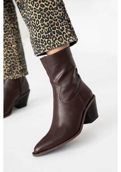 Jose Kadın Deri Topuklu Bot Kahve fiyatları