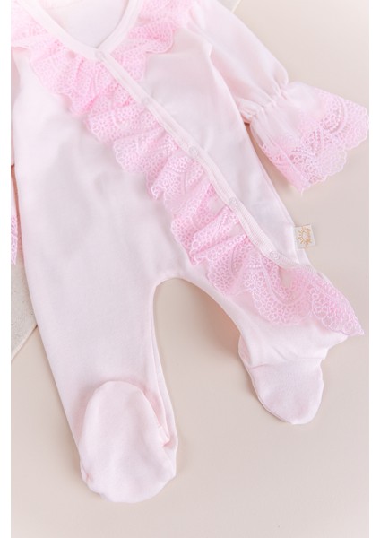 Güpürlü 100% Pamuk Kız Bebek Tulum fiyatları