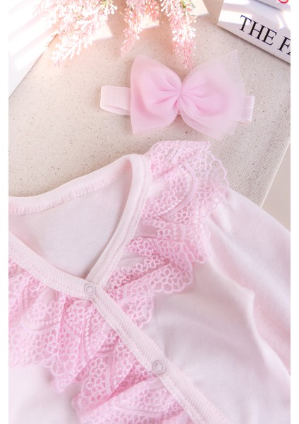 Güpürlü 100% Pamuk Kız Bebek Tulum fırsatları