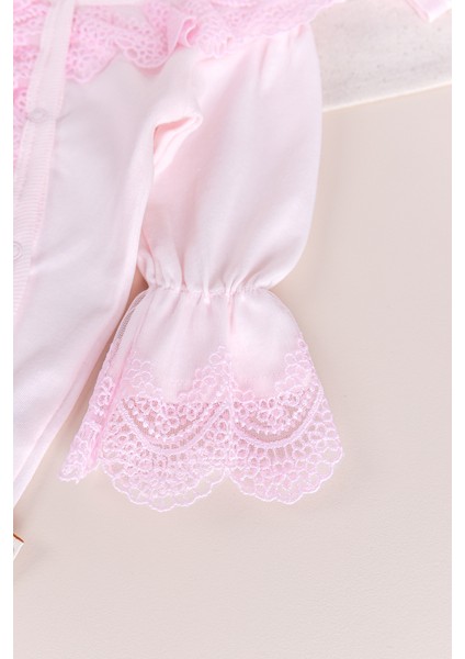 Güpürlü 100% Pamuk Kız Bebek Tulum indirimleri