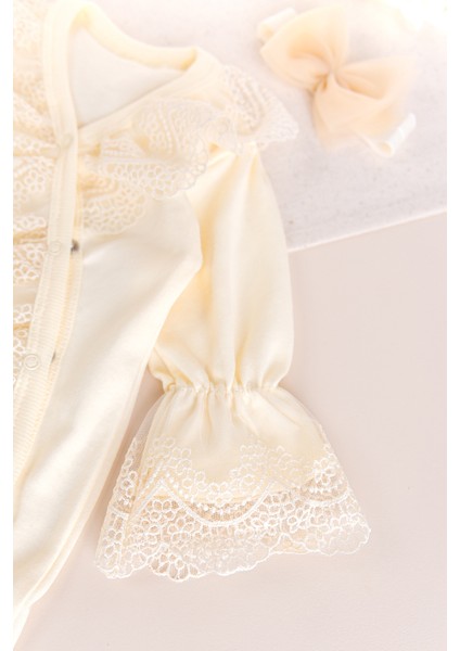 Güpürlü 100% Pamuk Kız Bebek Tulum modelleri