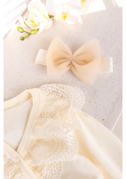 Güpürlü 100% Pamuk Kız Bebek Tulum fırsatları