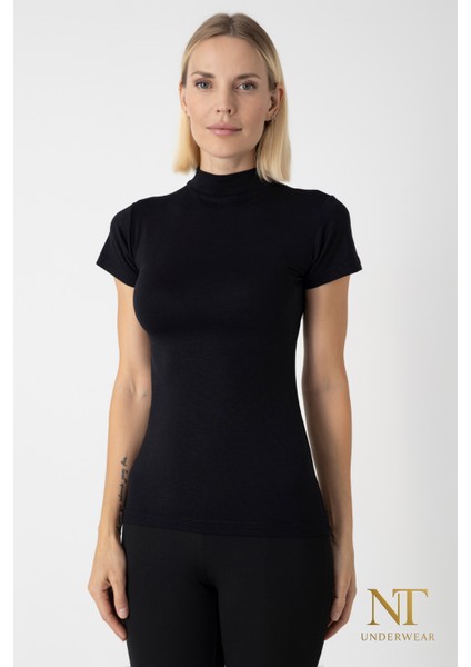 Kadın Bambu Balıkçı Yaka Yarım Kol Body - T-Shirt Hafif, Rahat ve Şık fiyatları