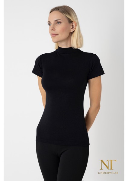 Kadın Bambu Balıkçı Yaka Yarım Kol Body - T-Shirt Hafif, Rahat ve Şık modelleri