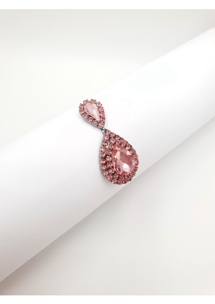 Damla Form Kristal Taşlı Kadın Küpe | Özel Gün Serisi