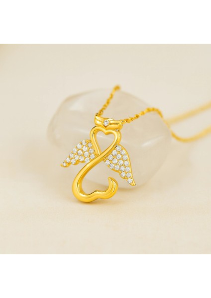 14 Ayar Altın Melek Kolye, Şans Perisi Kolye fiyatları