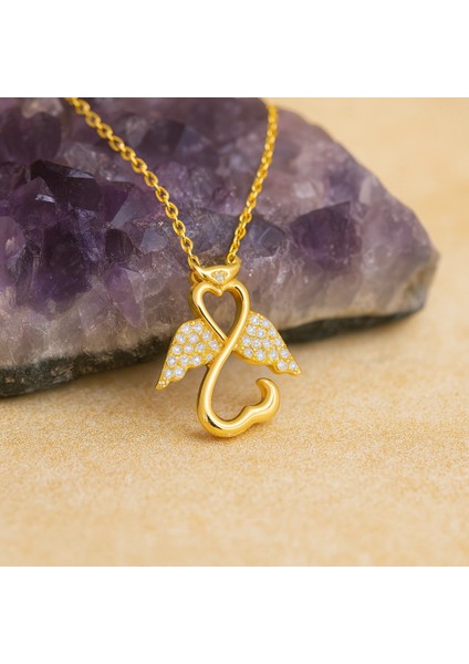 14 Ayar Altın Melek Kolye, Şans Perisi Kolye fırsatları