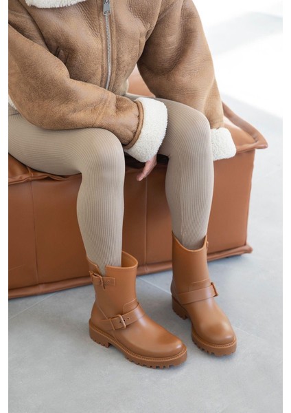 Hudson Plastik Su Geçirmez Kadın Bot Taba