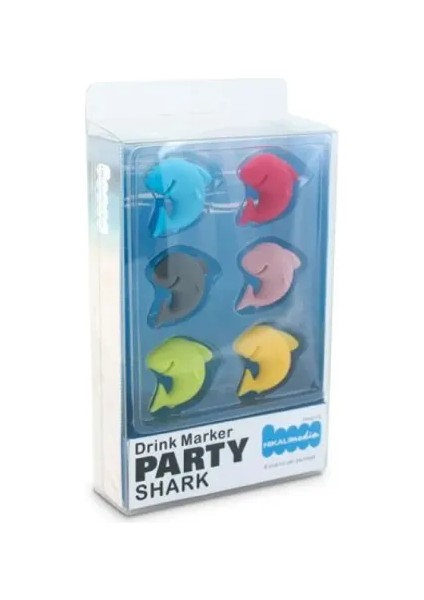 Silikon Köpek Balığı Kupa Belirteci