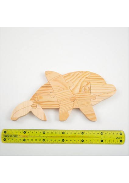 Doğal Ahşap Yunus Puzzle Hobi Boyama Serisi, Eğlenceli ve Öğretici Oyuncak fırsatları