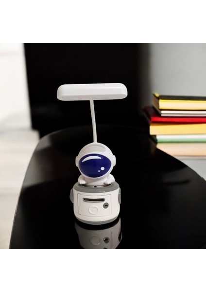 Astronot Şekilli Şarjlı Kumbaralı Masa Lambası