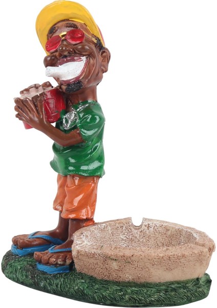 Jamaikalı Adam Reggae Figürlü Küllük Para Anahtar Kasesi Masaüstü Dekoratif Biblo Yeni Ev Hediyesi A modelleri