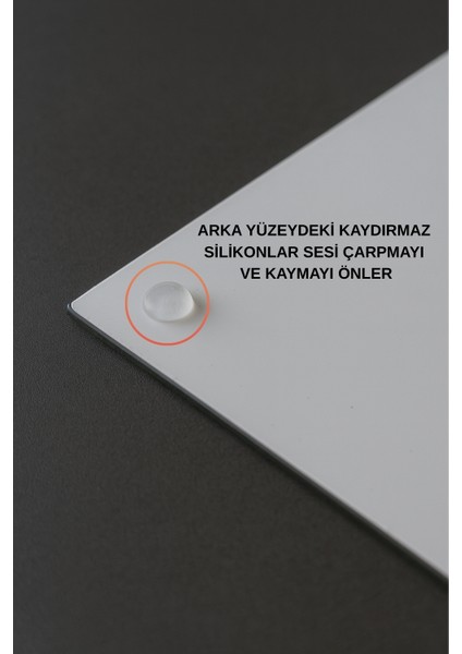 Cam Kesme Tahtası Büyük Boy 38X28 – Mermer Desen, Kaymaz Silikon Ayaklı modelleri