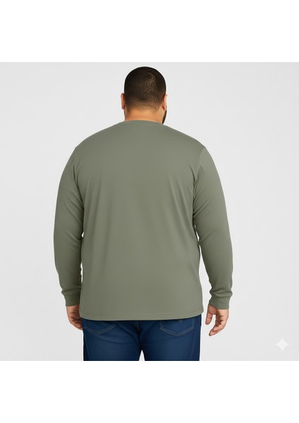 Erkek Büyük Beden Oversize Uzun Kollu V Yaka T-Shirt 3xl 4xl 5xl 6xl 7xl 8xl 9xl fırsatları