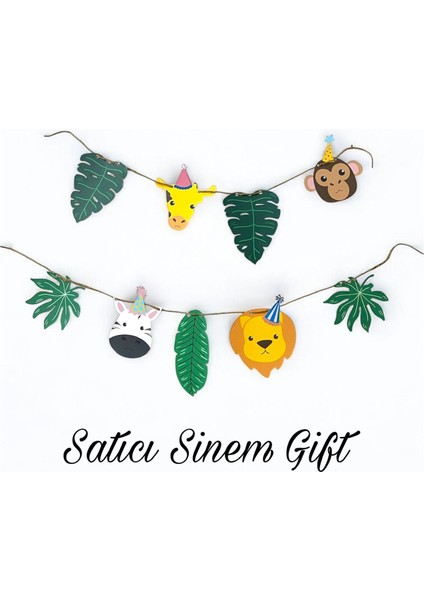 Safari Doğum Günü Konsepti - Safari Pasta Süsü - Safari Cupcake Süsü - Saferi Banner modelleri