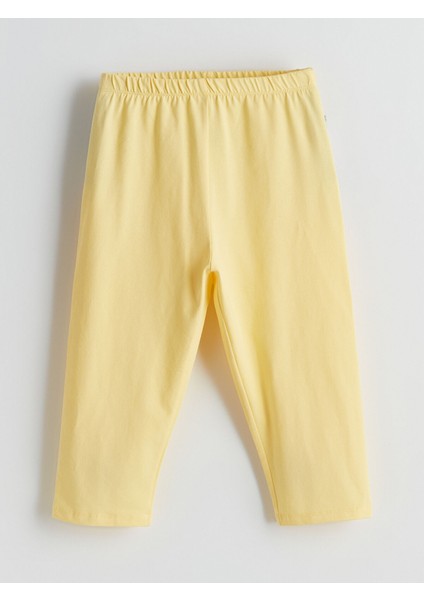 Yeni Sezon Beli Lastikli 3/4 Boy Kız Çocuk Tayt modelleri