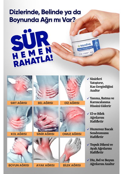 Magnezyumlu Ağrı Giderici %100 Doğal - Ayak Yanması,sinir Ağrıları,bel ve Boyun Ağrıları fiyatları