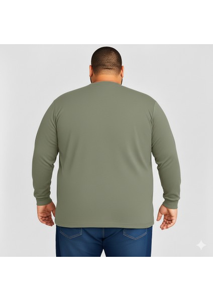Erkek Büyük Beden Oversize Uzun Kollu T-Shirt 3xl 4xl 5xl 6xl 7xl 8xl 9xl fırsatları