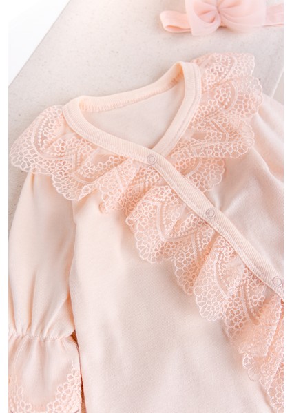 Güpürlü 100% Pamuk Kız Bebek Tulum fiyatları