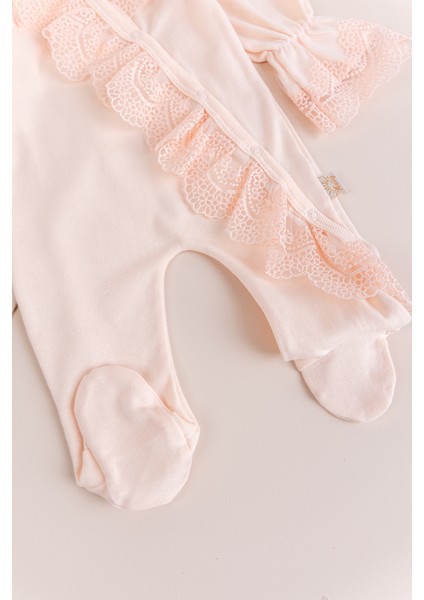 Güpürlü 100% Pamuk Kız Bebek Tulum indirimleri