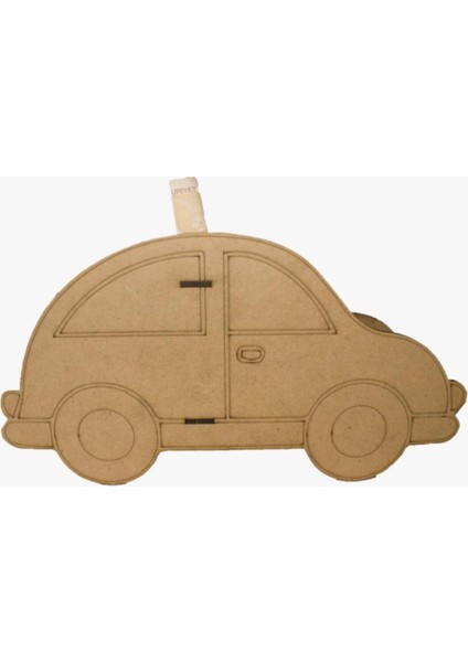 Boyanabilir Ahşap Araba Kumbara 19X10X4 Cm, Şık ve Dekoratif Kullanım Için Ideal. fiyatları
