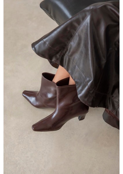 Viva Kadın Kırışık Deri Bot Bordo fiyatları