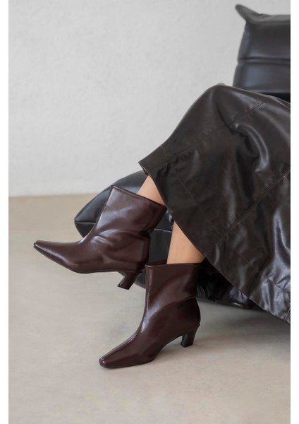 Viva Kadın Kırışık Deri Bot Bordo fırsatları
