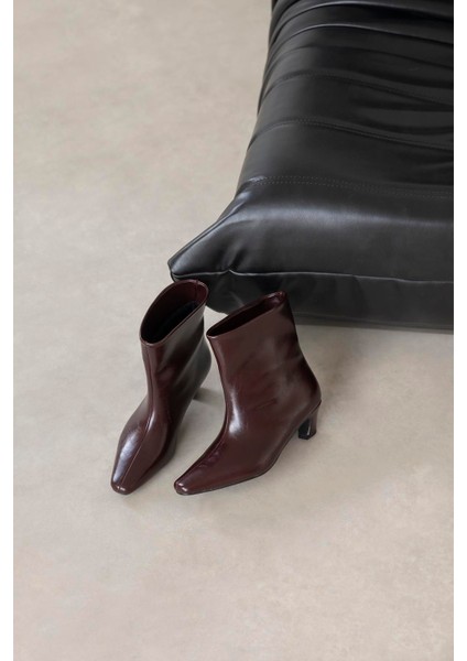 Viva Kadın Kırışık Deri Bot Bordo indirimleri