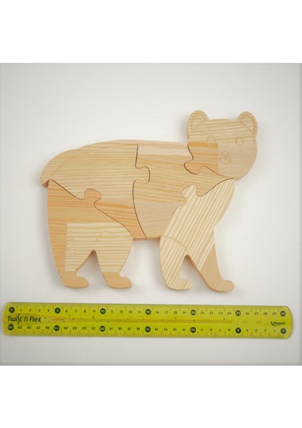 Doğal Ahşap Puzzle Hobi Boyama Serisi Ayı, Eğlenceli ve Öğretici Oyuncak indirimleri