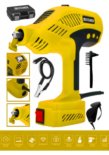 Profesyonel S-300 Amper Çift Kartli Çift Soğutma El Tipi Invertör Elektrikli Kaynak Makinesi