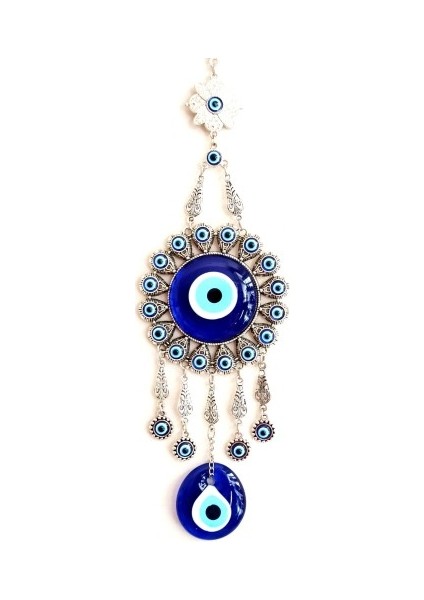 Yuvarlak Nikel Kaplamalı Zamak Döküm Nazar Boncuğu Duvar Süsü fiyatları