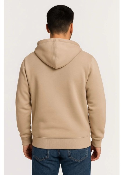 Erkek Üç Iplik Kapüşonlu Tam Fermuarlı Kanguru Çepli Sweatshirt Hoodie fiyatları